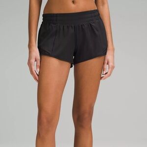 LULULEMON HOTTY HOT HIGH RISE LINED SHORT 4” EUC